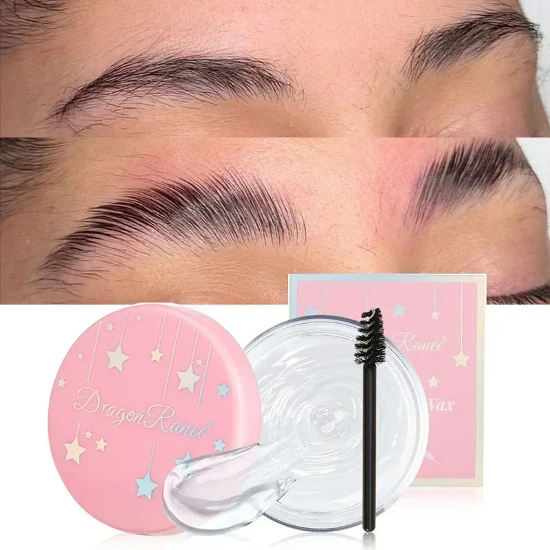 Transparente Sobrancelha Styling Cera Maquiagem, Impermeável, Secagem Rápida, Lasting Brow Pomada, Ajuste Gel, Wild Sobrancelha Esculpir Sabão, Cosméticos