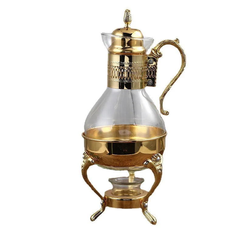 European light luxury new heated glass coffee pot, household teapot, high-end atmosphere in coffee shop