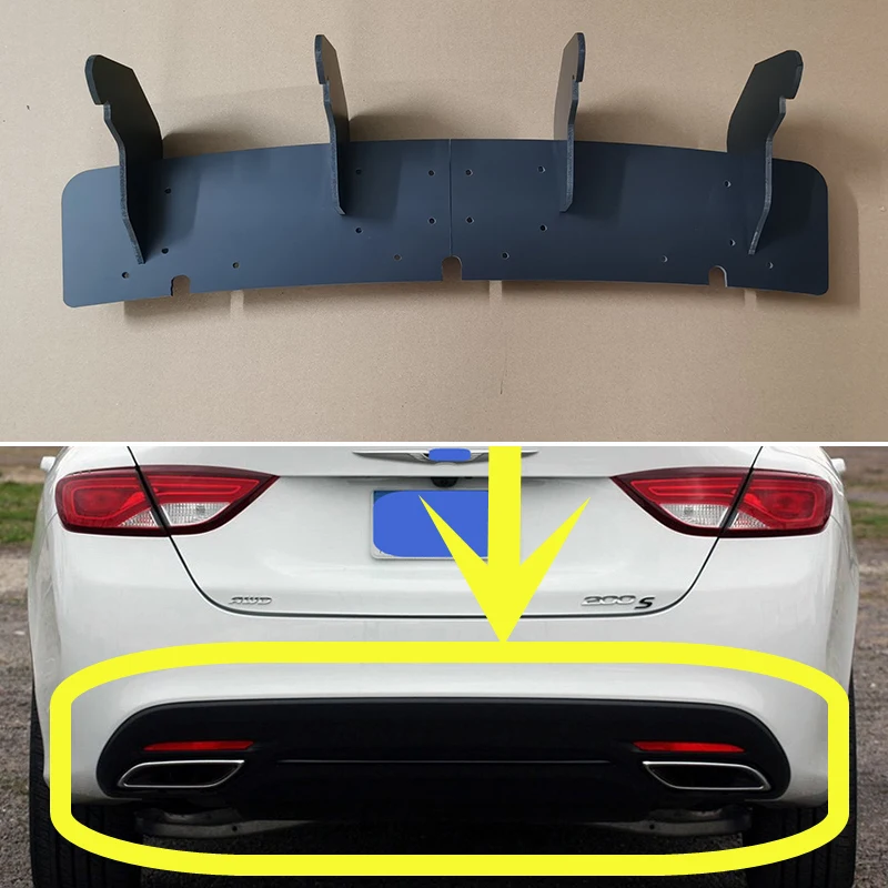 For Chrysler 200 200S 2015 2016 Year Rear Diffuser Bumper Lips Spoiler Splitter Body Kit Accessories