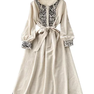 7 principais vendas saia linho bordada - №5