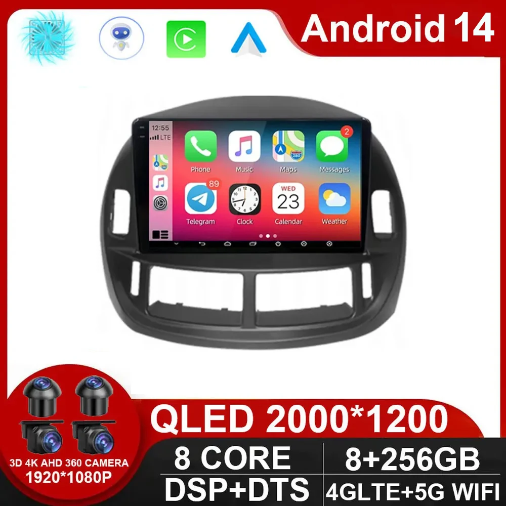 

Android 14 For Toyota Previa ESTIMA ACR30 Tarago 2002-2006 Car Radio Multimedia Video Car Player GPS Navigation Auto Carplay DSP