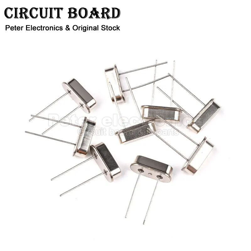 (10pcs)HC-49S HC 49S Crystal Oscillator 4M 7.3728M 8M 10M 12M 16M 20M 24M 25M 26M 27M 30M 32M 100M 32.768M