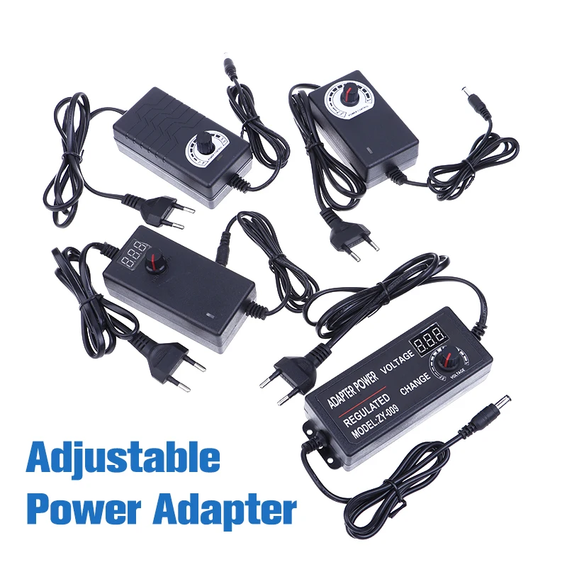 Fuente de alimentación ajustable de alta calidad, adaptador de fuente de alimentación Universal de 200cm, CA, CC, 220V a 3V-36V, 1/2/3/5A