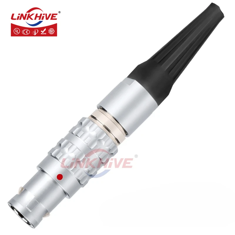 Compatible with LEMO Straight Plug FGG 00B 0B 1B 2B 3B 2 3 4 5 6 7 9 10 12 14 16 18 24 26 30 Pin Circle Self-Latching Connector