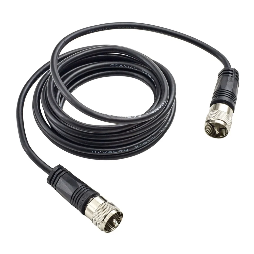 9ft RG58AU Coax Cable with PL-259 Connectors CB Antenna Moisture Protection Heavy Duty 4 Gauge Booster Cables