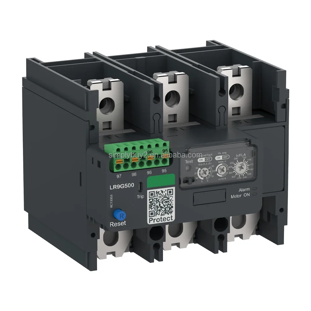 LR9G500 Electronic Thermal Overload Relay TeSys Giga Class 5E-30E Push-in Control Connection Protective General Purpose Use