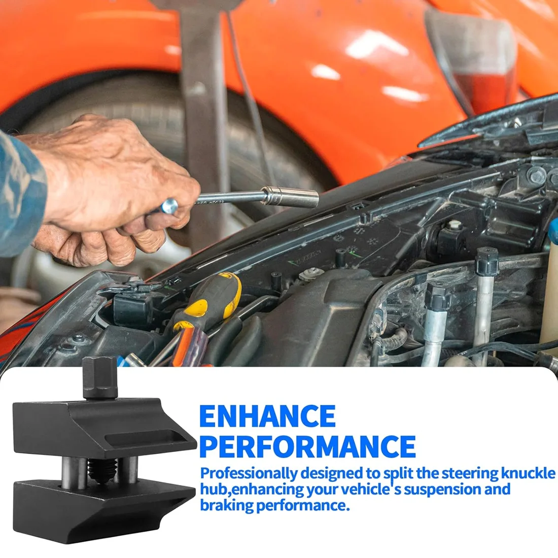 

Универсальный инструмент для снятия амортизаторов AB42, инструмент для разделения стоек подвески и разжима поворотных кулаков, инструмент для расширения стоек.