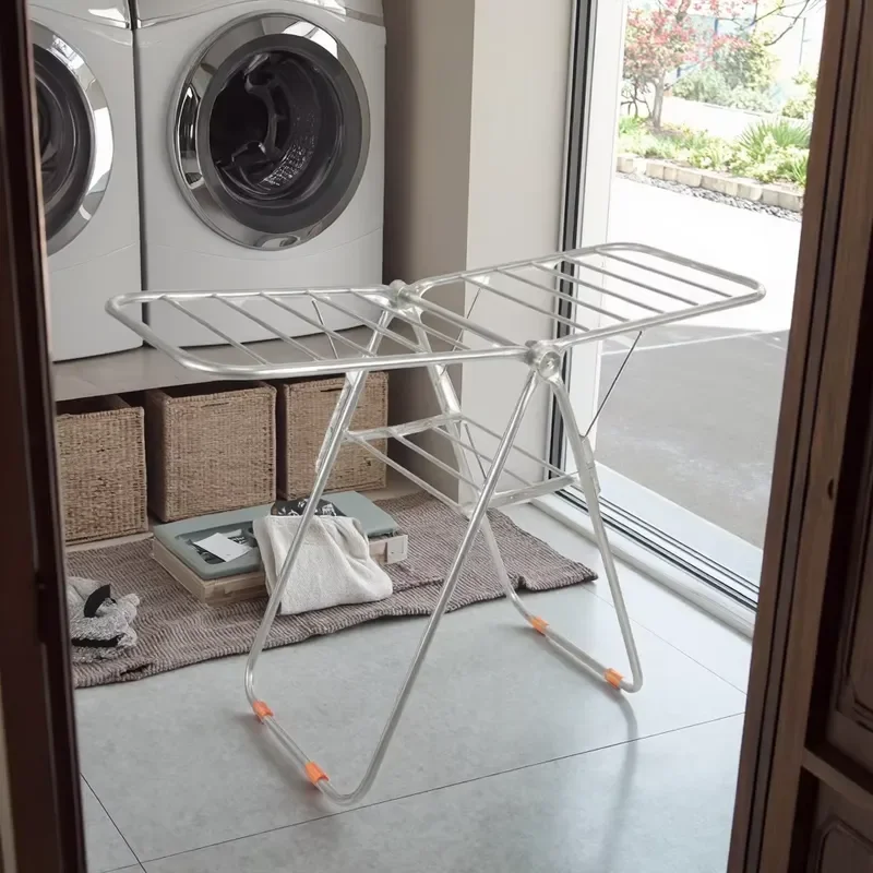 Stainless Steel Gull Wing Space Saving Washing Hanger Foldable Dry Hanger Folding Cloth Drying Hanger