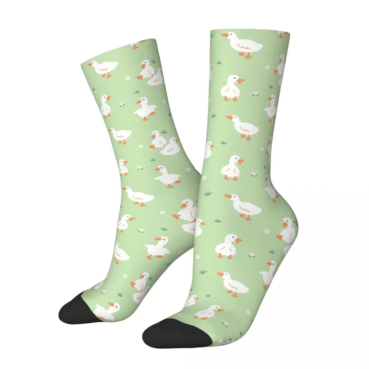 Winter Warm Retro Women Men Cartoon Cute Duck And Chicken Socks Sweat Absorbing Sports Socks