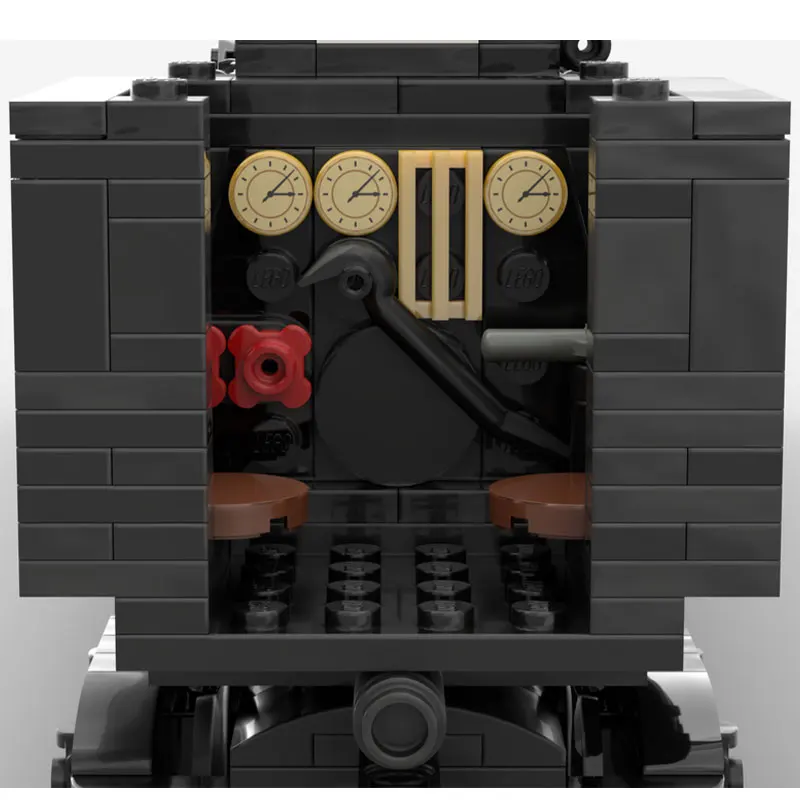 1579PCS MOC- 218809   Blocos de construção de trem técnico clássico, menino grande, locomotiva a vapor, conjuntos de trilhos ferroviários, brinquedos infantis diy para nascimento