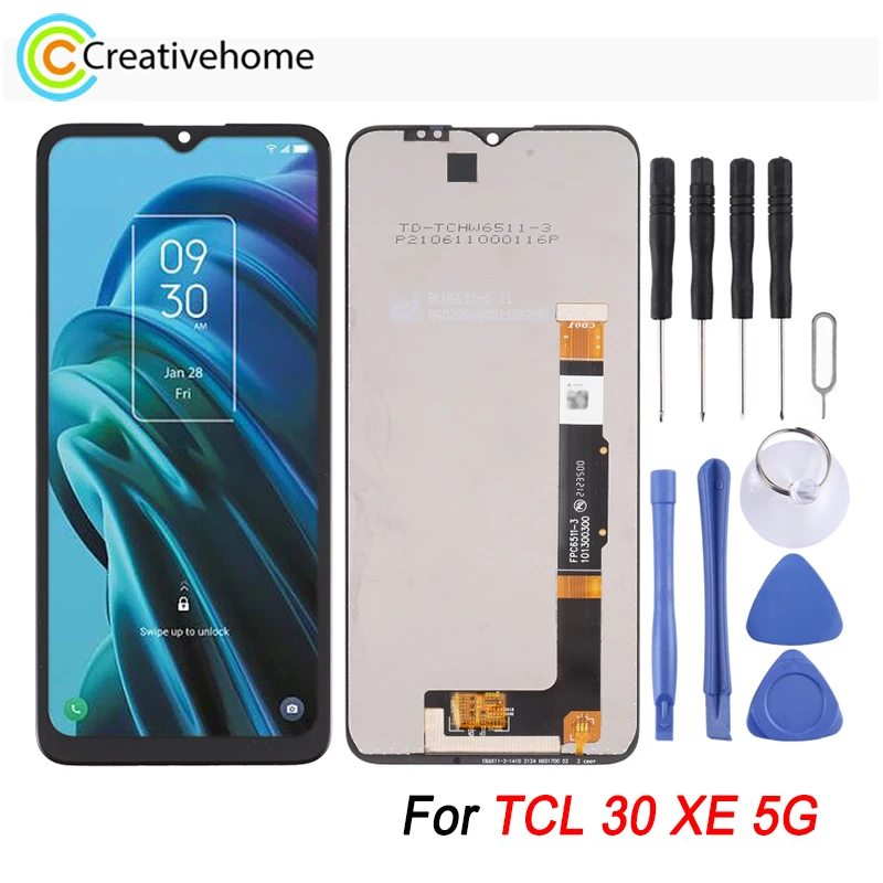 TFT LCD Screen for TCL 30 XE 5G with Digitizer Full Assembly Replacement Part