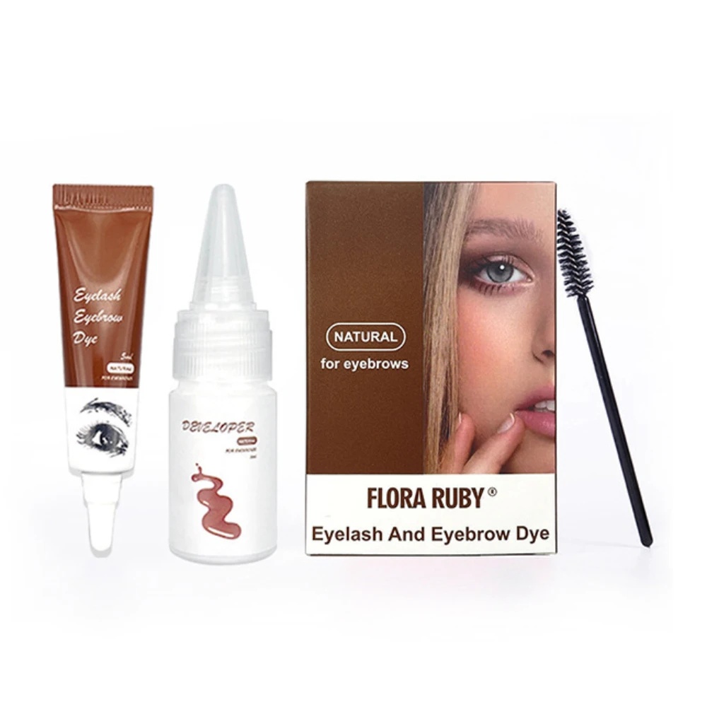 Profession elle Henna Wimpern Augenbrauen Farbstoff Tönung 15 Minuten schnelle Tönung einfach Farbstoff Gel Wimpern braun schwarz Farbe Tönung Kit Augenbrauen Make-up