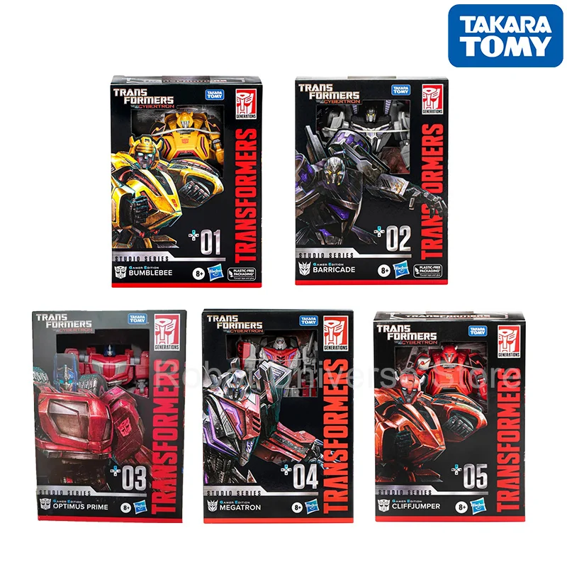 Transformers Studio Series Gamer Edition SSGE-01 Bumblbee GE02 Barricade SSGE-03 Optimus Prime SSGE-04 Megatron 05Cliffjumper