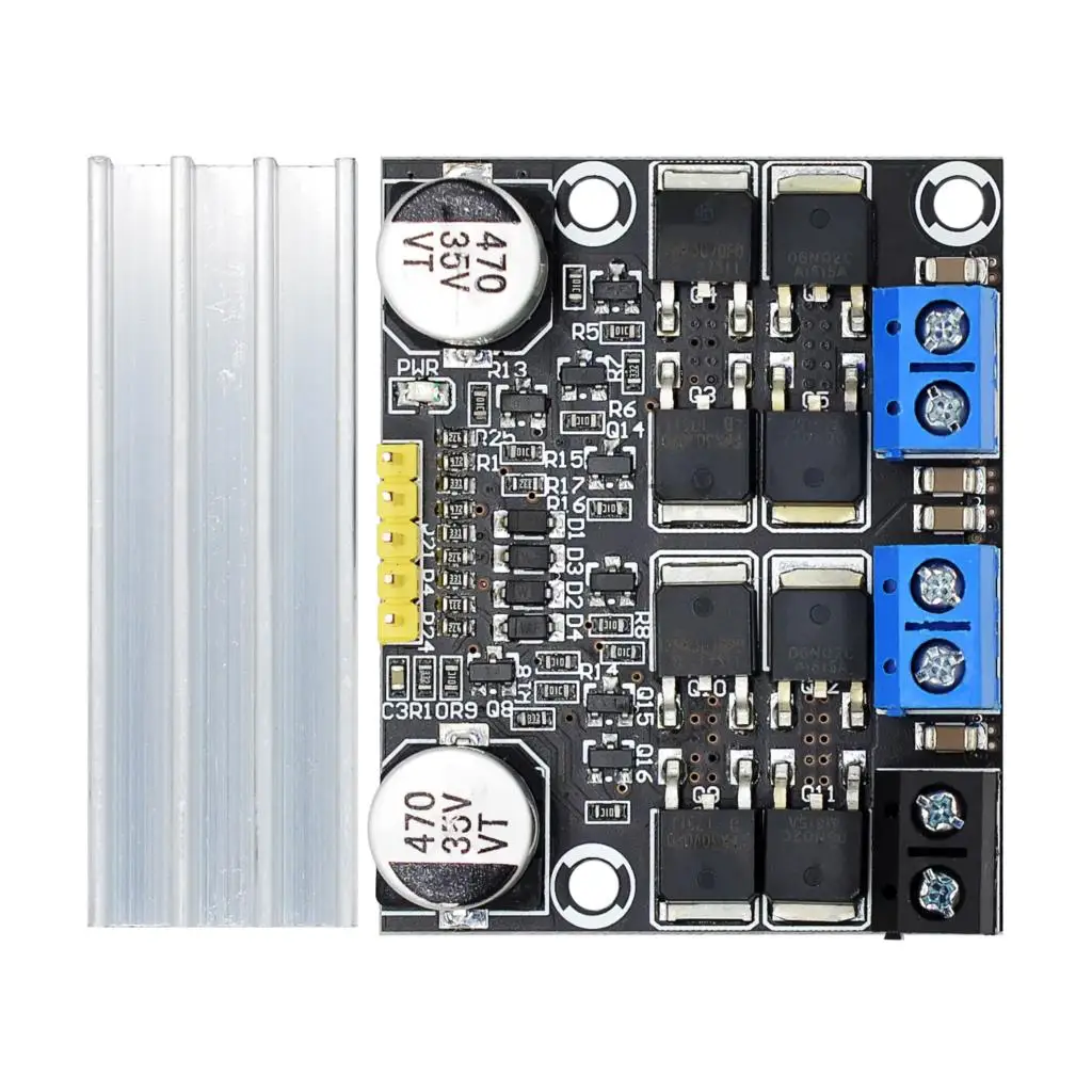 DC 3V-18V Motor Drive Board 10A Dual Channel H Bridge DC Motor Drive Modul PWM Geschwindigkeit Regler Dimmer Modul – Detail 5