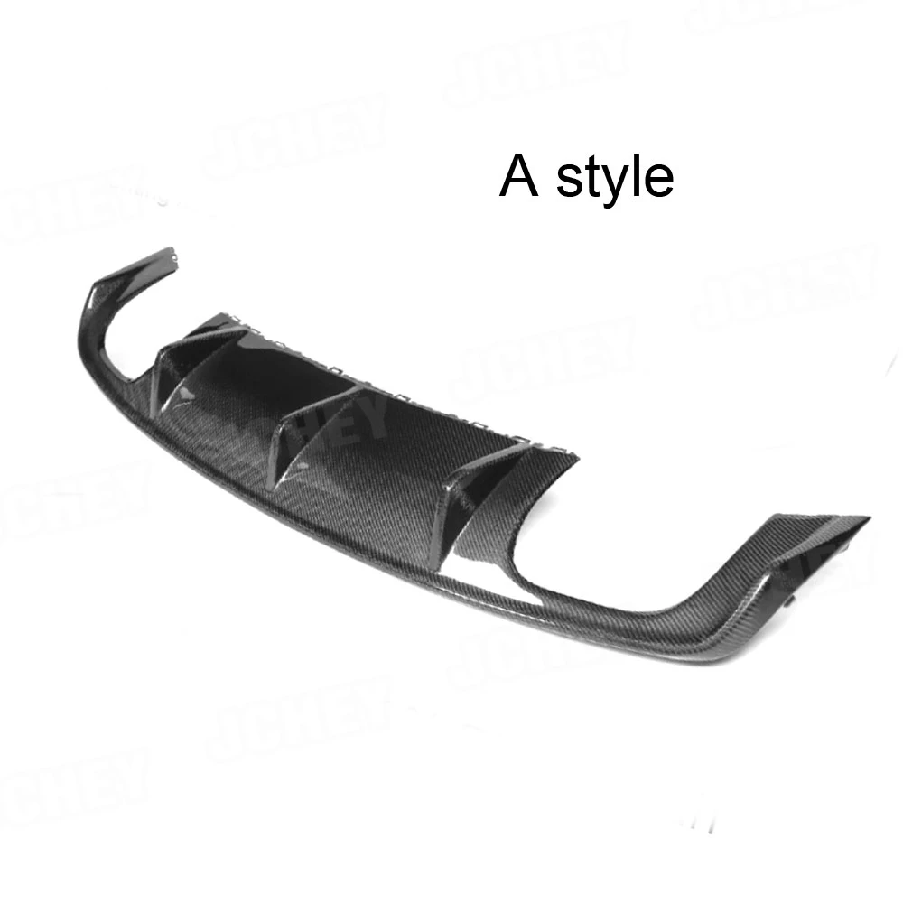 Rear Bumper Lip Spoiler Diffuser for Audi A3 Sline S3 Sedan 4 door Not A3 Standard 2014 2015 2016 FRP Carbon Fiber Car Styling view 2