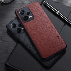 Etui na Xiaomi Redmi Note 12 Pro Plus 12 Turbo 4G 5G Prosty design Luksusowe skórzane etui biznesowe na etui Redmi Note 12S