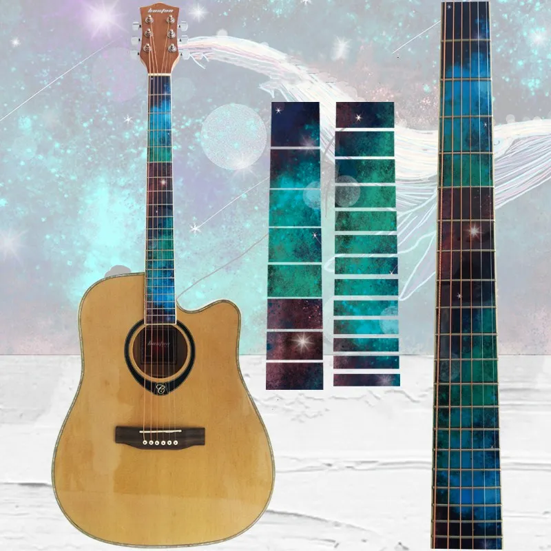 NEW Guitar Fretboard Decals Inlay Sticker Guitar Neck Headstock Guitarra Bass Ukulele Thin Sticker Guitarra Accessories