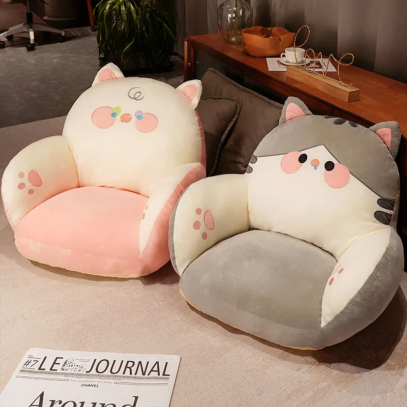 Sofa Seat Cute Cartoon Lazy Sofa Chair Plush Sit Seat Pillow Pads Protector Cushion Cotton Anti-slip Furniture for Children