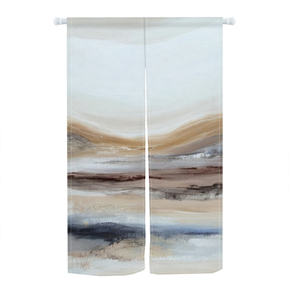 Abstract Graffiti Japanese Noren Door Curtain Kitchen Living Room Door Partition Hanging Half Curtain Bathroom Doorway Curtains