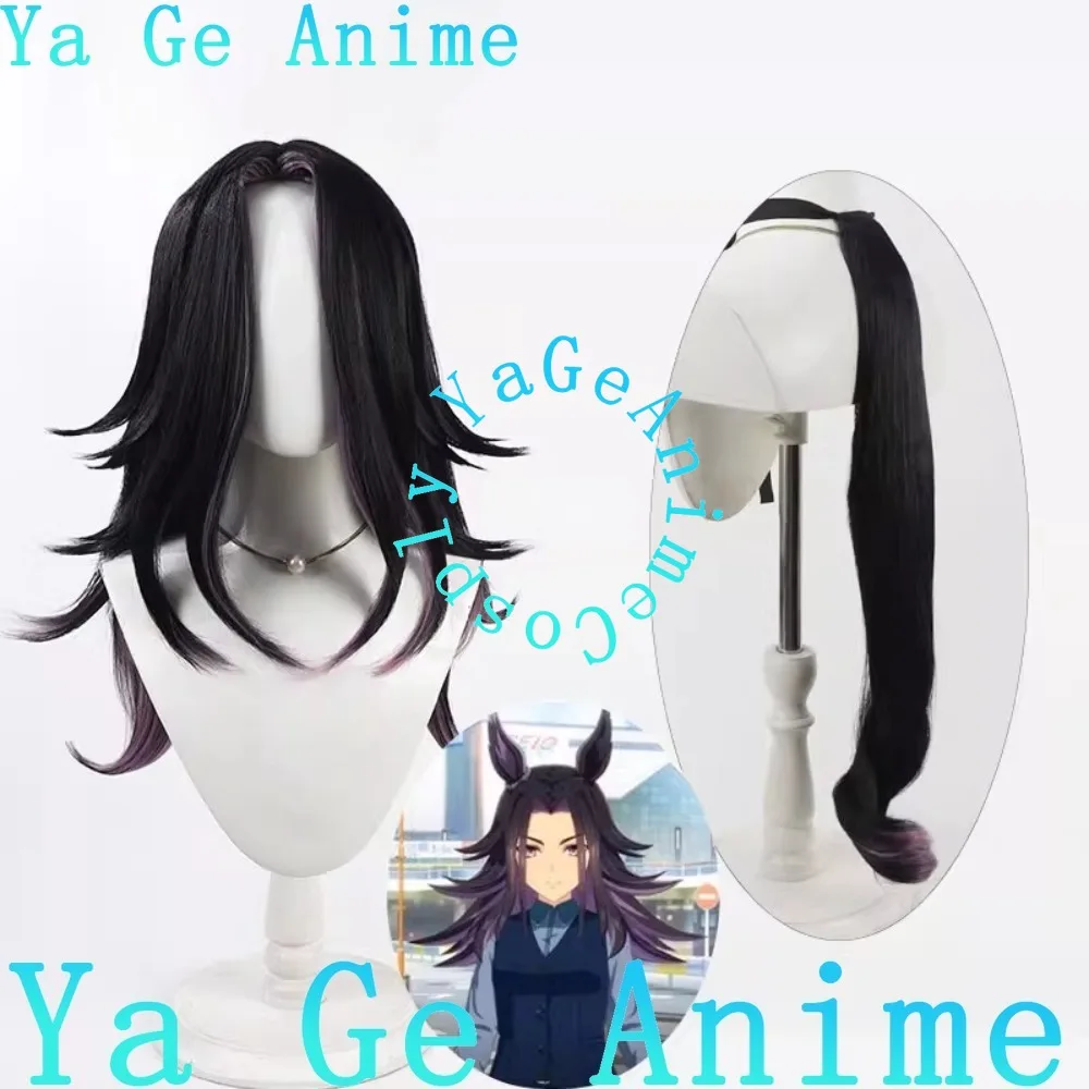 Wig Cosplay Uma Musume Pretty Derby Fenomeno dengan Telinga dan Ekor Anime dan Game Wig Pertunjukan Langsung Halloween