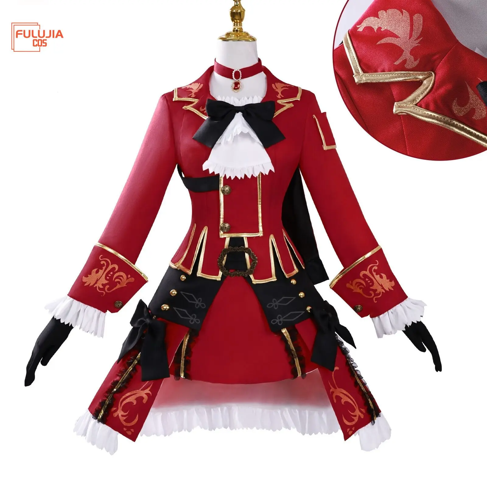 

FFXIV RDM Red Mage Cosplay Costume Red Mage Dress