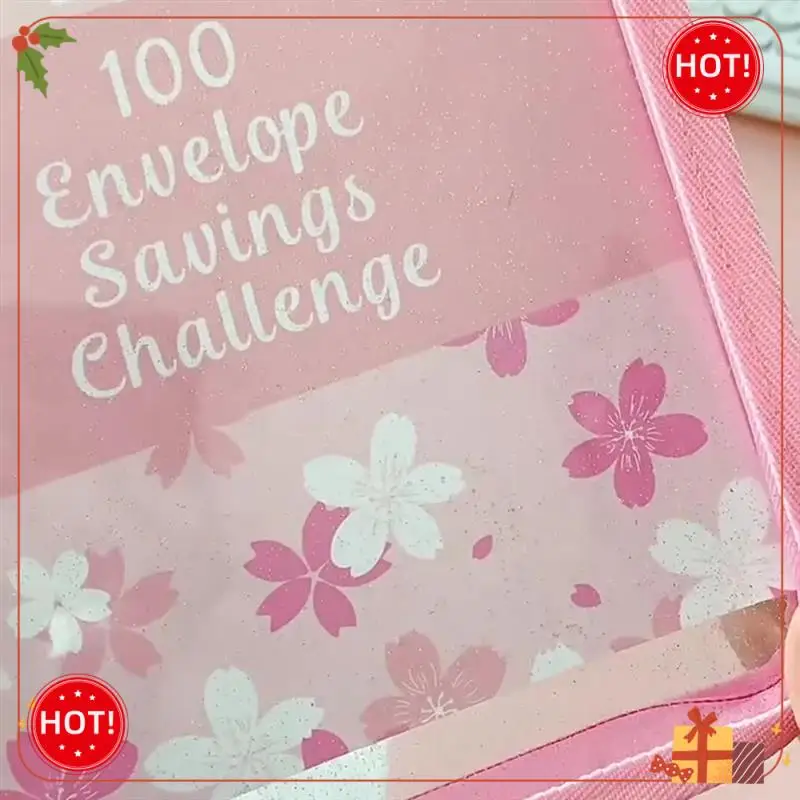 Durable-100 Envelope Challenge Binder Savings Binder For Save 5050 With Cash Envelopes For Budget Planning With Zipper Cover