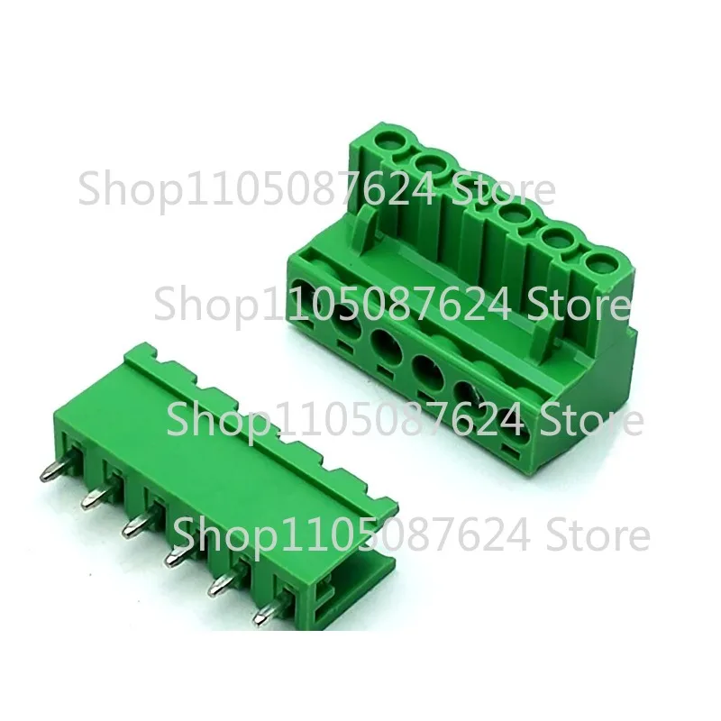 ZZZ 10set 2EDG 6 Pin 6P Plug-in Screw Terminal Block Connector 5.08mm Pitch