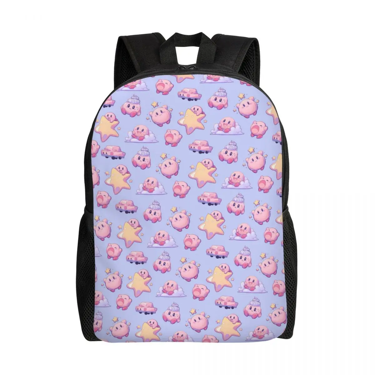 Mochilas personalizadas del juego de la historieta de Kirbys para la mochila de la impresión del bolso de la escuela de la faculdade de las mujeres de los hombres
