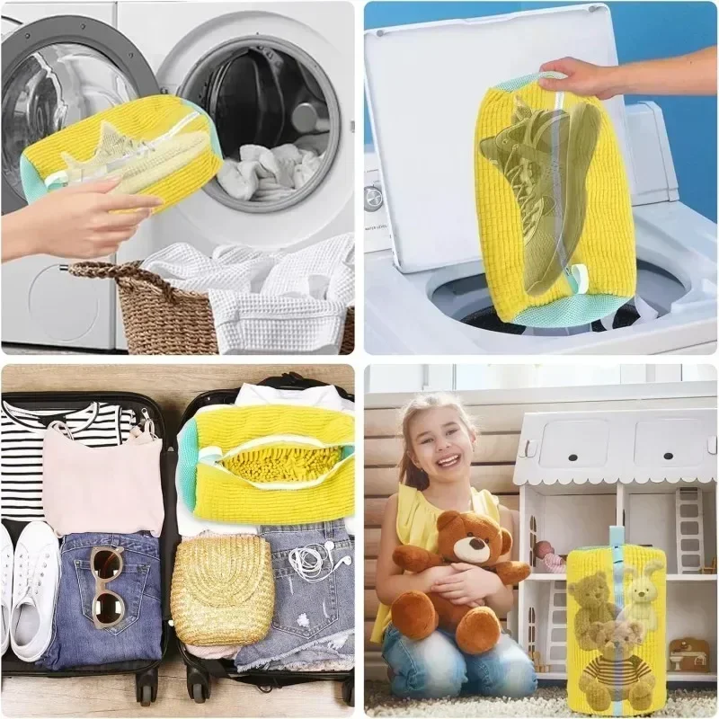 Borsa per rete per lavaggio scarpe da ginnastica per lavare pantofole Rete per bucato per scarpe Borsa per lavatrice Pantofole Scarpe Borse Pantofole per lavare Borsa per scarpe per lavare