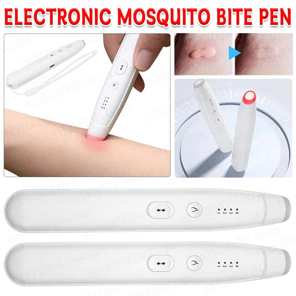 Electronic Mosquito Bite Pen Rechargable Relieve Itching Pen Natural Mosquito Bite Pen Chemical-Free Portable Anti-Itch Pen