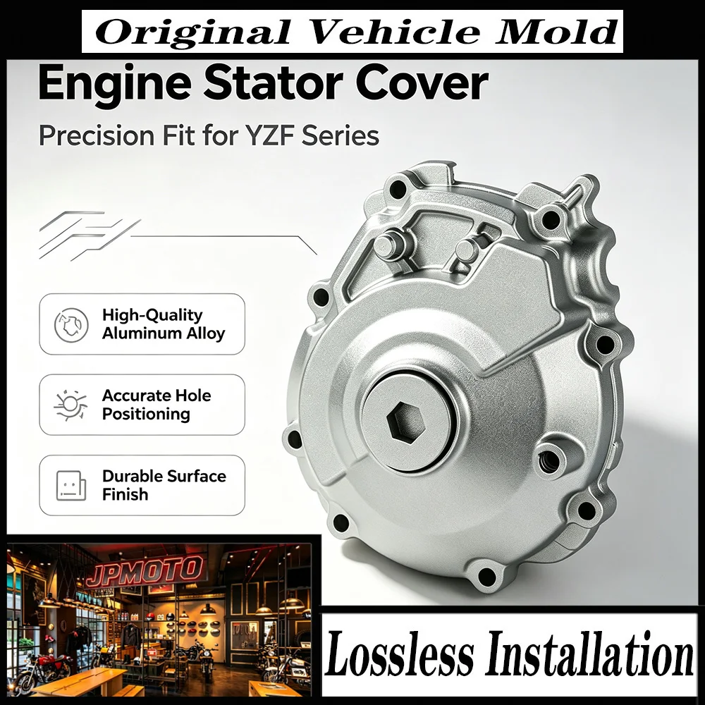 For Yamaha YZF-R1 YZF R1 R1 R1M R1S 2015-2025 Motorcycle Engine Stator Cover Crankcase Protector Aluminum Silver Accessories Kit