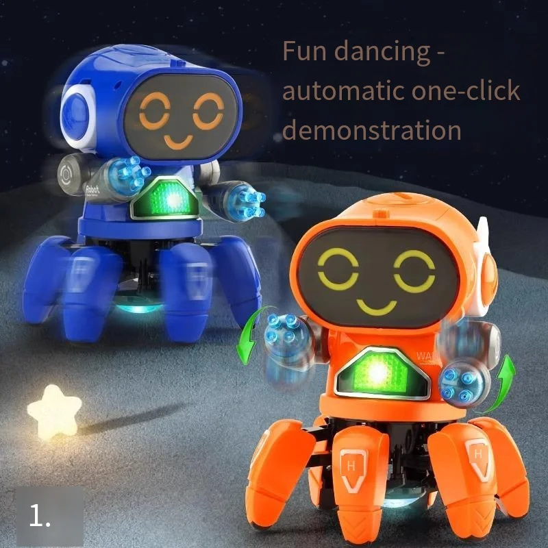 Best Selling Dancing Electric Six Clawed Fish Robot, Lighting and Music Educational and Intellectual Development Toy view 5