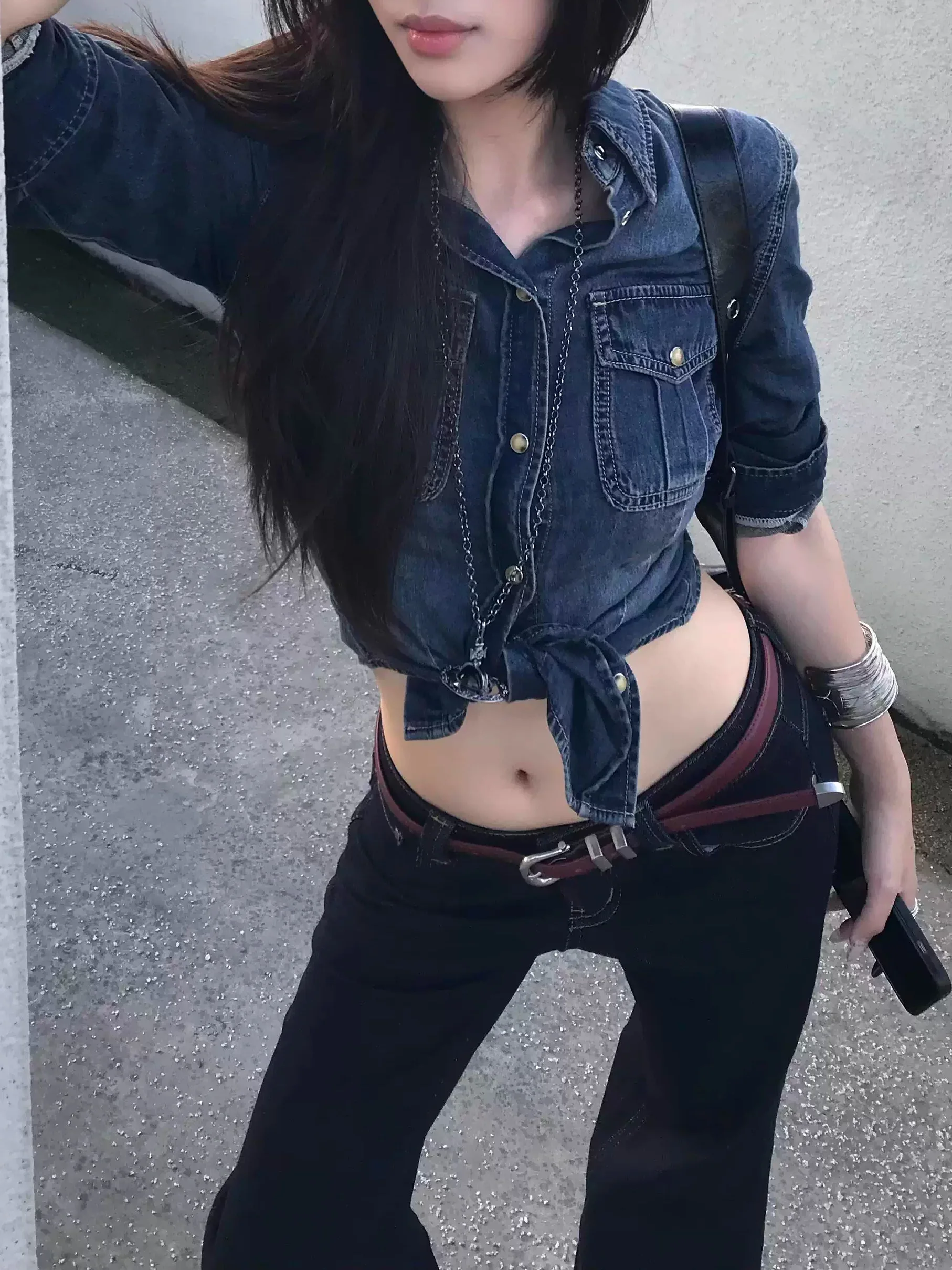 

Denim Coats Jacket For Women Womens Summer Velvet Sashes Pocketed Feminine Minimalist Buttoned Layered Gentle Lightweight Casual