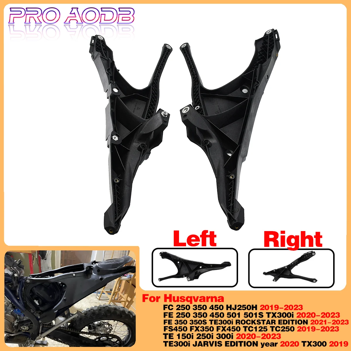 New Motorcycle Rear Seat Tailstock Bracket Subframe For Husqvarna TE 501S TX FC TC FX 125 250 300 300i 350 350S HJ250 2019-2023