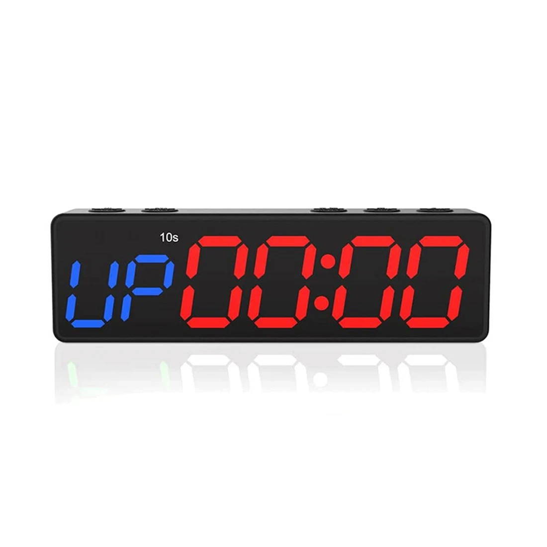 Workout Clock with Battery Portable Mini Gym Timer with Built-in Magnet for Home Gym Programmable Countdown/Up Timer