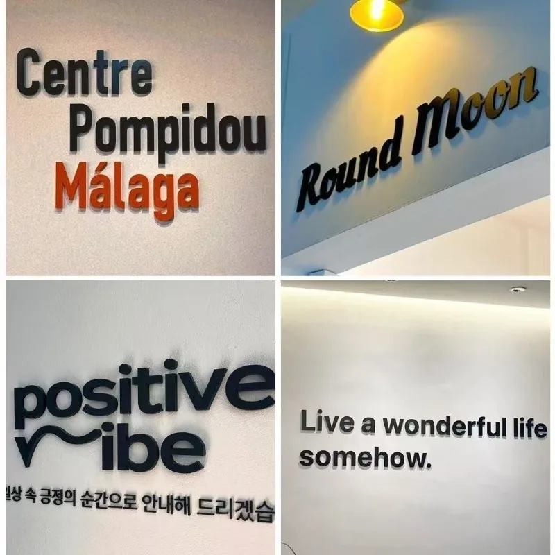 Customized 3D Acrylic Sign Letters Numbers for Wall Business Logo Office Backdrop Decoration Company Advertising Signage view 5