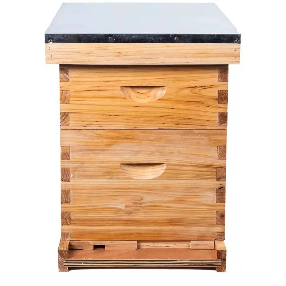 

Boiled wax fir bee box beekeeping tools full set of wax beehives