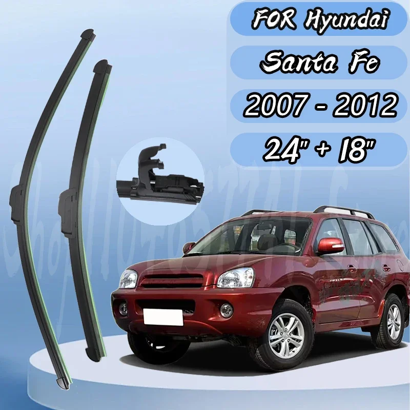 

New fifth generation silent upgrade Wiper Blades For Hyundai Santa Fe Front Window Wiper 2007-2012