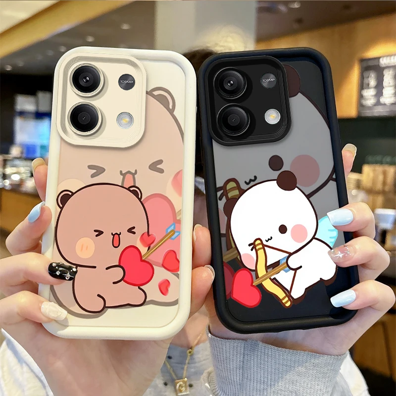 Lovely BUBU DUDU Couple Phone Case For Redmi Note 13 12 Pro Plus Note 13 12 11 10 9 Pro 14C 12C 10C 9C A3 A2 A1 Shockproof Cover