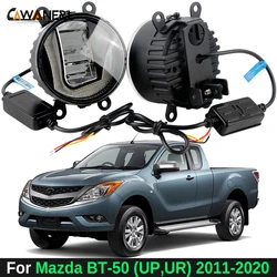 2 X 30W Car Left + Right LED Fog Light Assembly DRL Daytime Running Lamp 12V For Mazda BT-50 BT50 (UP, UR) 2011-2020