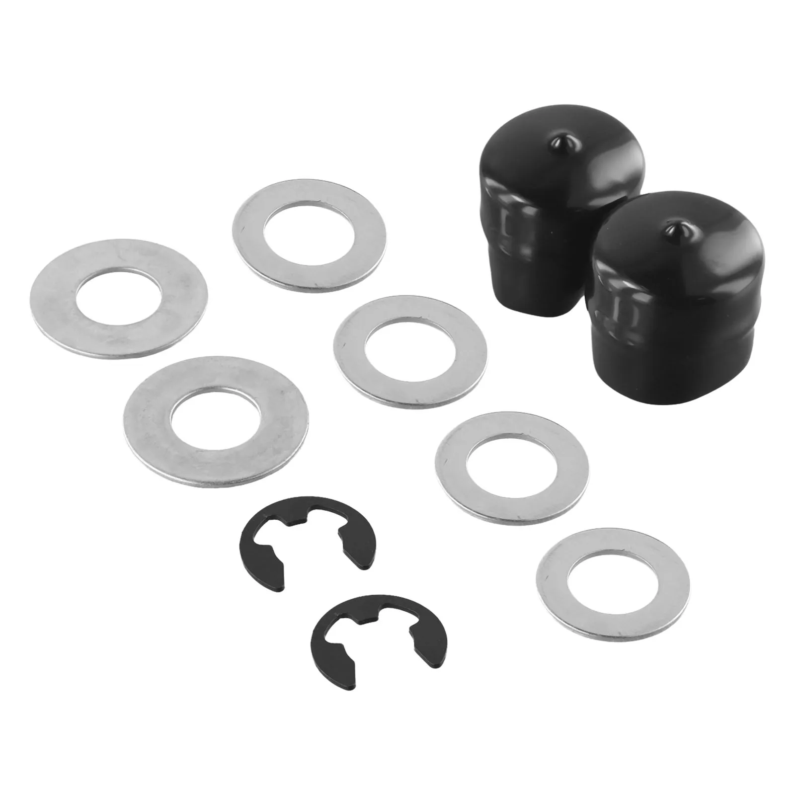 Hub Cap Retainer Washers Hubs Front Wheel Bushing Metal Material 2pcs E-Clips 4pcs Thrust Washers Tool Accessories