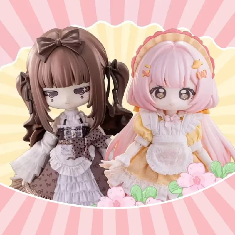 Genuine Moowooart Sugar Index 100% Bjd Blind Box 1/12 Action Figures Joint Doll Ornament Trendy Toys Mystery Box Surprise Gift