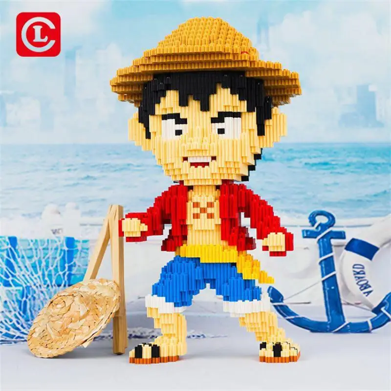 Connection Blocks Anime Figure Building Bricks Chopper Luffy Cartoon Auction Collection Assembly Toys for Children Gifts XIZAI