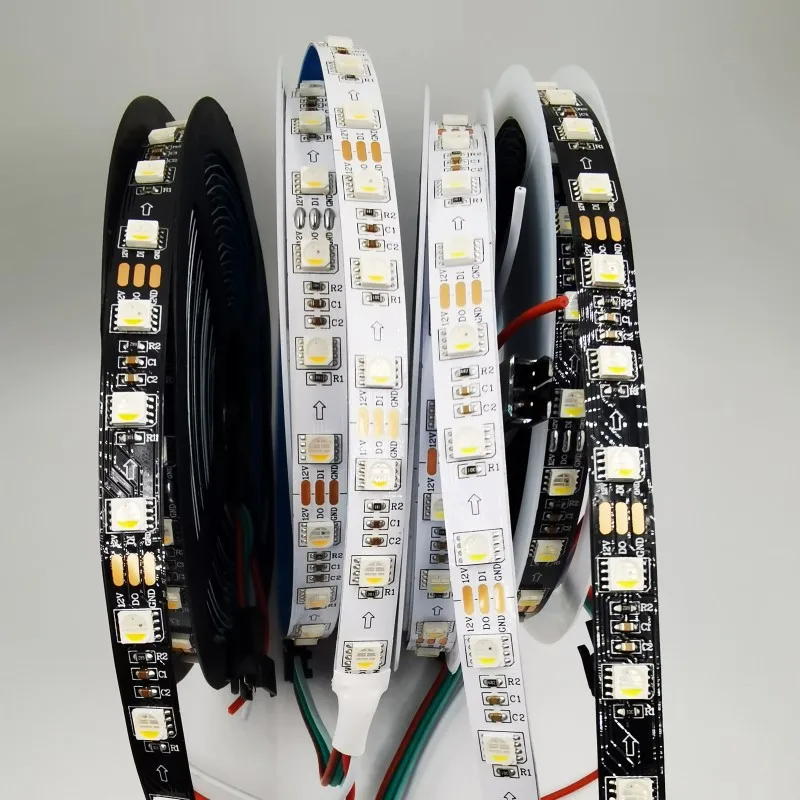 

5M DC12V SK6812 Addressable 1 IC Drive 3leds SMD5050 RGBW RGBWW 4 in 1 60leds/m Pixles led strip Similar WS2812B Tape Light