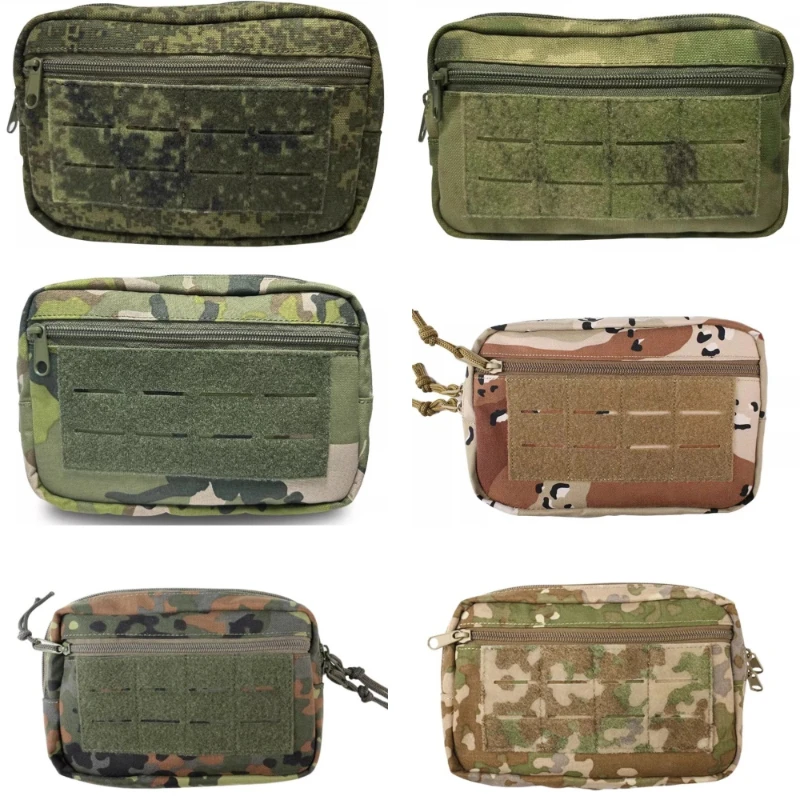 

1000D nylon EMR All Terrain Spot Russian Camo Wear Resistant Waterproof Tactical Vest Extension Subpack Molle Storage Bag