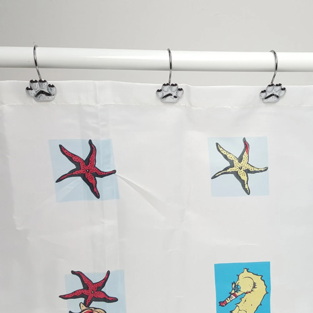 

24 Pcs Metal Hook Hooks Decoration for Bedroom Cute Curtain Rings Decorative