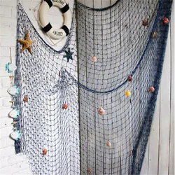 Fishing Net Lifebuoy Starfish Shell Wall Hangings Decor For Studio Restaurant Bar Home Decorative Props Nautical Crafts Ornament