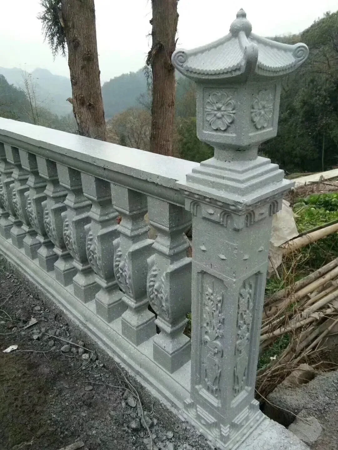 Concrete Baluster Mold for Sale, Plastic, Decorative, Square, Flower Shape, 90cm