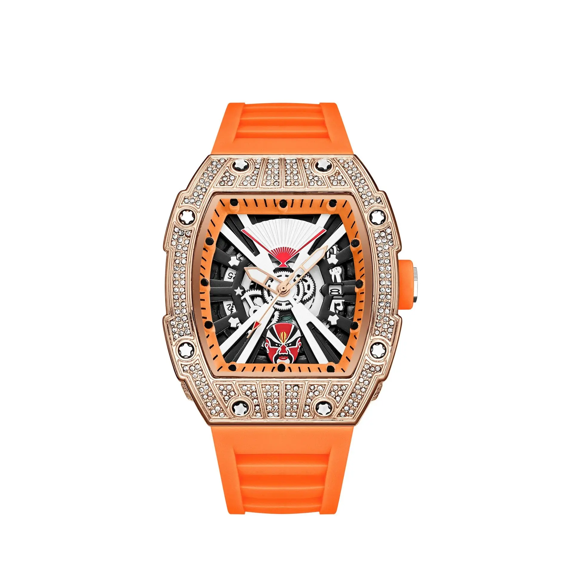 Luxury Men’s Quartz Watches Hollow Wristwatch for Man Automatic Male Mechanical Watch Calendar Sports Waterproof