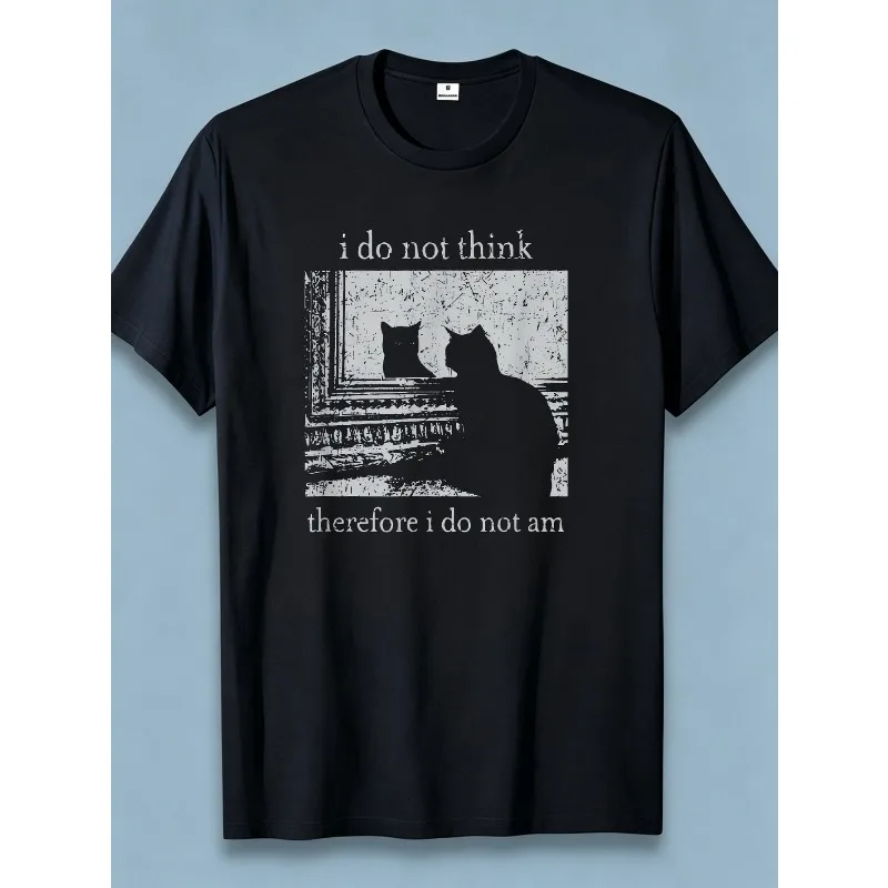 T-shirt humoristique pour hommes avec citation « Je ne pense pas ça, je ne suis pas là » - Meme existivantiste - Nouveau t-shirt unisexe pour l'été
